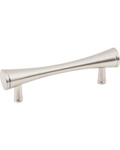 KasaWare 4 In. Overall Length Satin Nickel Fluted Bar Pull (8-Pack)