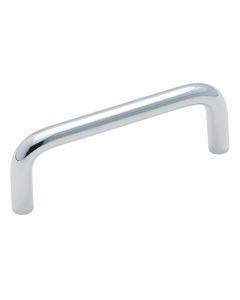 Amerock Polished Chrome 3-1/4 In. Brass Wire Cabinet Pull