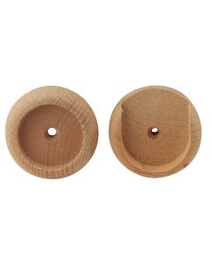 Waddell it 1-3/8 In. Wood Closet Rod Socket, Natural (2-Pack)