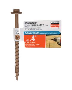 Sdwh Timber Screw 4" Each