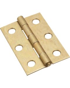 National 2-1/2 In. Brass Tight-Pin Narrow Hinge (2 Count)