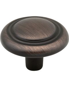 Elements Kingsport 1-1/4 In. Diameter Brushed Oil Rubbed Bronze Mushroom Knob