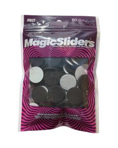 Magic Sliders 1 In. Dark Brown Felt Pads (60-Count)