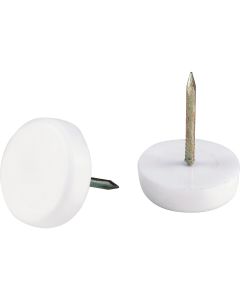 Do it 5/8 In. Plastic Round Nail on Furniture Glide,(4-Pack)