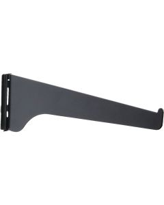 Knape & Vogt 180 Series 12 In. Black Steel Regular-Duty Single-Slot Shelf Bracket