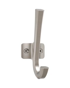 National Hardware 4-5/16 In. Satin Nickel Powell Angled Hook