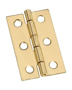 National 1-3/16 In. x 2 In. Brass Surface Mount Medium Decorative Hinge