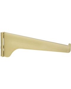 Knape & Vogt 180 Series 8 In. Brass Steel Regular-Duty Single-Slot Shelf Bracket