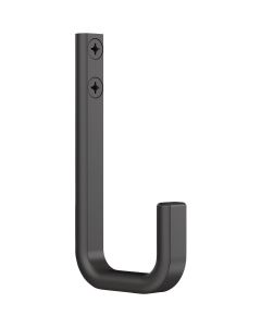 National Hardware 4 In. Matte Black Reed Modern Hook