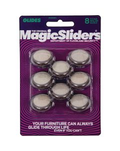 Magic Sliders 1-1/4 In. Round Nail-On Chair Carpet Furniture Glide (8-Pack)