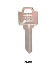 Do it Best Weiser Nickel Plated House Key, WR5 / N1054WB DIB (10-Pack)