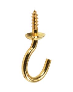 3/4" Cup Hook Brass