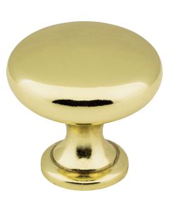 Elements Madison 1-3/16 In. Diameter Polished Brass Mushroom Knob