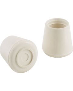 1" White Rubber Leg Tip