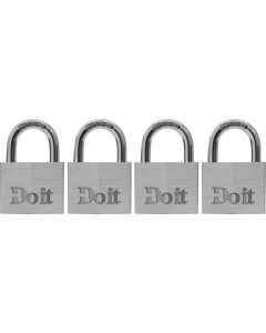 Do it 1-1/2 In. Aluminum Keyed Padlock (4-Pack)