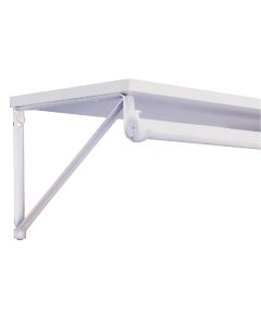 Knape & Vogt 12 In. White Closet Pro Heavy Duty Shelf & Rod Bracket