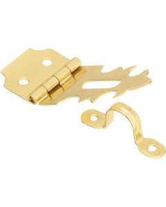National 5/8 In. x 1-7/8 In. Solid Brass 2-Hole Decorative Hasp