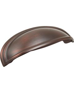 Amerock Ashby 4 In. & 3 In. Oil Rubbed Bronze Center-to-Center Cup Pull