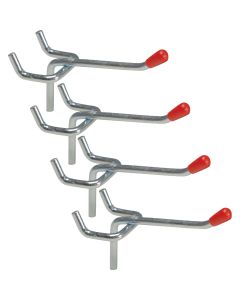 2 In. Light Duty Safety Tip Straight Pegboard Hook (4-Count)