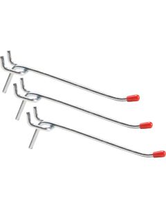 4 In. Light Duty Safety Tip Straight Pegboard Hook (3-Count)