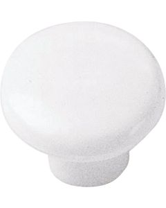 Laurey White Plastic 1-1/4 In. Cabinet Knob