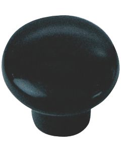 Laurey Black Plastic 1-1/4 In. Cabinet Knob