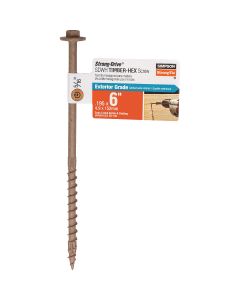 Simpson Strong-Tie Strong-Drive SDWH Timber-Hex 0.195 In. x 6 In. 5/16 Hex DB Coating Screw