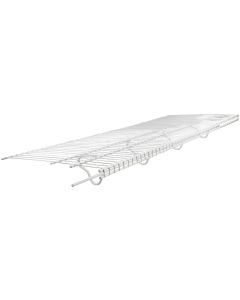 ClosetMaid TotalSlide 12 Ft. W. x 16 In. D. Ventilated Wire Shelf & Rod, White