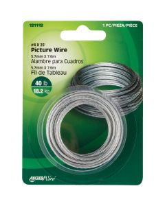 Hillman Anchor Wire 40 Lb. Capacity 25 Ft. Picture Wire