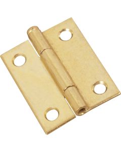 National 2 In. Brass Loose-Pin Narrow Hinge (2-Pack)
