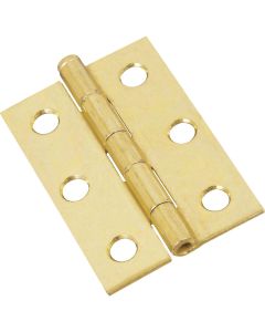 National 2-1/2 In. Brass Loose-Pin Narrow Hinge (2-Pack)
