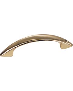Laurey 3 In. Center-To-Center Polished Brass Modern Cabinet Pull