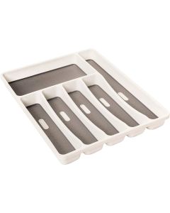 Knape & Vogt Real Solutions White Plastic Tableware Cutlery Tray