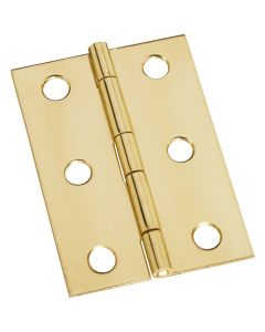 National 1-3/4 In. x 2-1/2 In. Brass Medium Decorative Hinge (2-Pack)