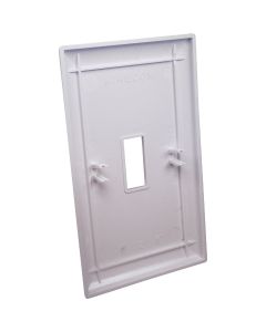 United States Hardware 1-Gang Plastic Toggle Switch Wall Plate, White