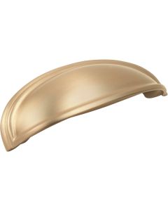 Amerock Ashby 4 In. & 3 In. Golden Champagne Center-to-Center Cup Pull