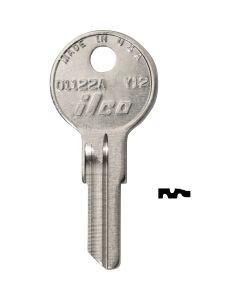 ILCO Yale Nickel Plated House Key, Y12 / O1122A (10-Pack)