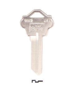 Do it Best Weslock Nickel Plated House Key, WK2 / 1175N DIB (10-Pack)