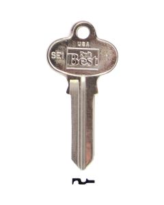 Do it Best Segal Nickel Plated House Key, SE1 / 1022 DIB (10-Pack)