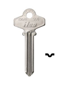 ILCO Schlage Nickel Plated House Key, SC6 / 1307A (10-Pack)