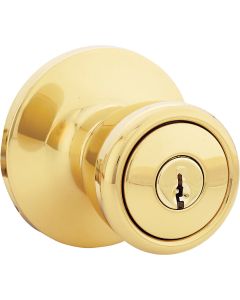 Steel Pro Polished Brass Entry Door Knob
