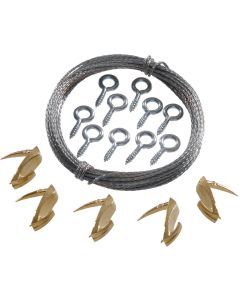 Hillman Anchor Wire 15 Lb. Capacity Wallbiter Picture Hanging Kit