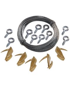 Hillman Anchor Wire 20 Lb. Capacity Wallbiter Picture Hanging Kit