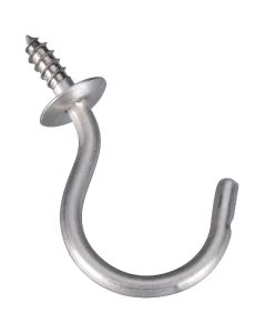 National 1-1/2 In. Stainless Steel Cup Hook