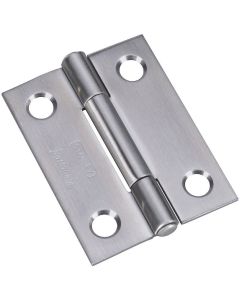 National 2 In. Stainless Steel Narrow Tight-Pin Hinge (2-Pack)