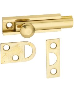 National Gallery Series 2 In. Polished Brass Door Surface Bolt