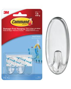 Command 7/8 In. x 1-5/8 In. General Adhesive Utility Hook (2 Pack)