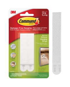 Command 1/2 In. x 3-5/8 In. White Interlocking Picture Hanger (4 Count)