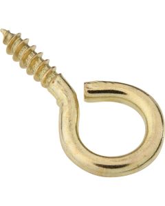 National #10 Brass Large Screw Eye (4 Ct.)