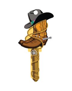 Lucky Line Cowboy Design Decorative House Key, SC1